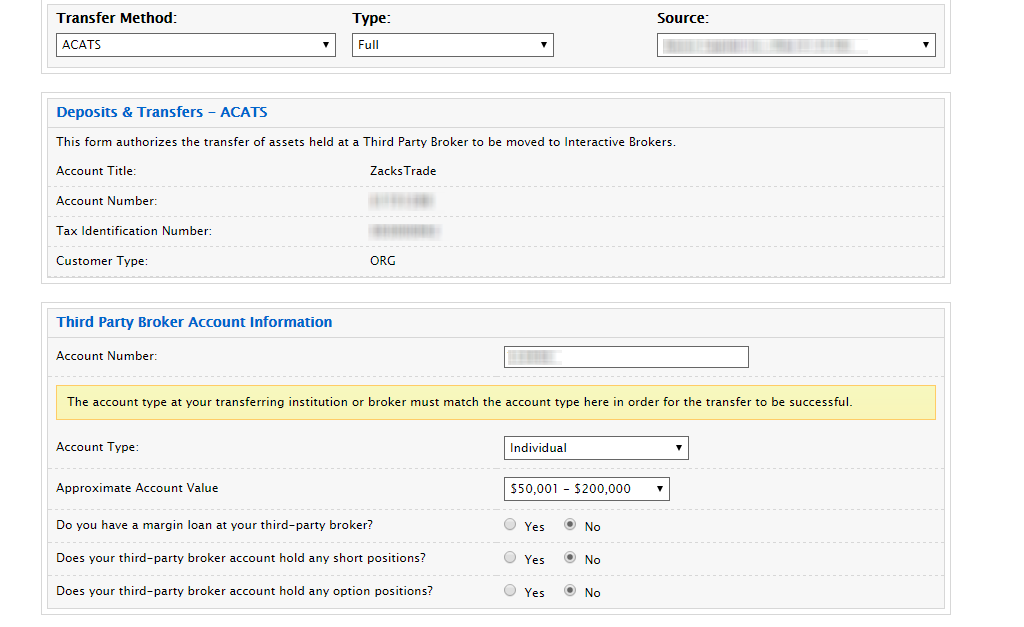 How to transfer from another broker via ACAT (Automated Client Account ...